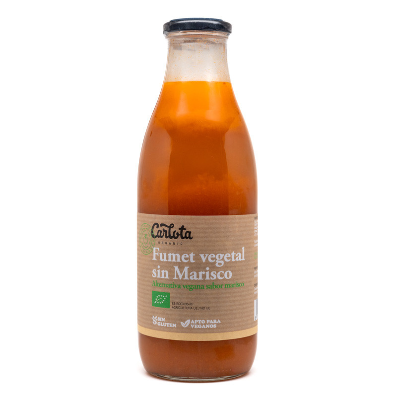 Carlota Organic Fumet vegano sabor marisco 1 litro Carlota Organic