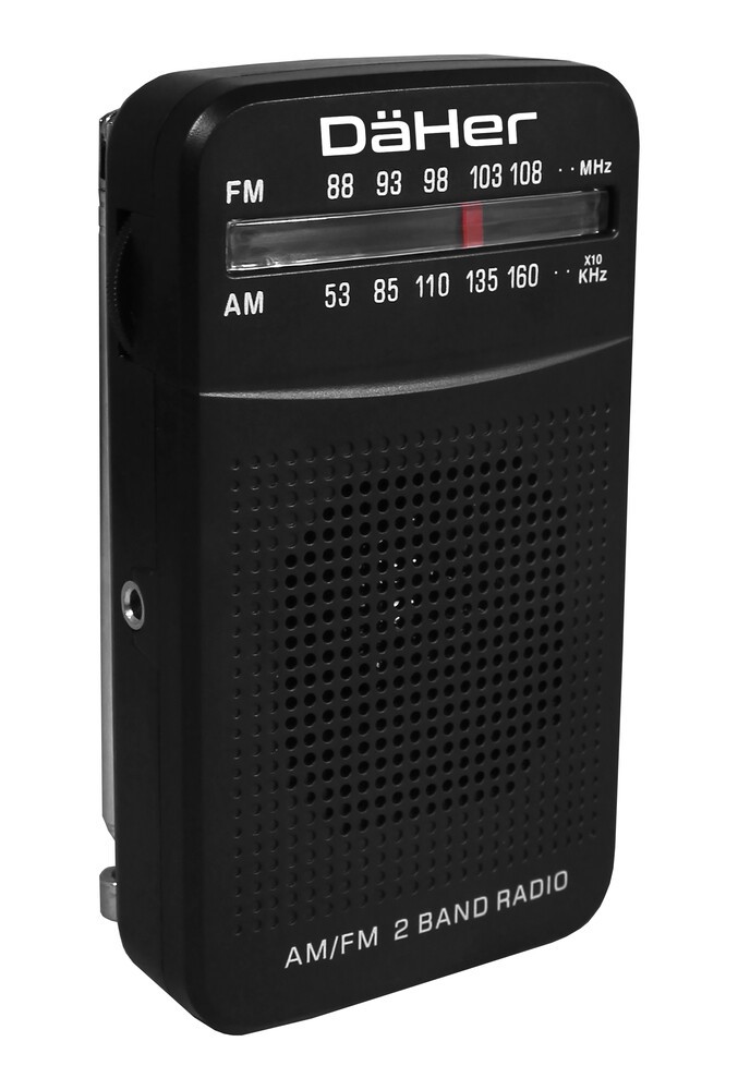 Radio de bolsillo AM-FM portátil - Analógica 2 pilas AA