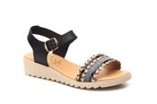miniatura Sandalias de piel con detalles trenzados Tallas 36 a la 41