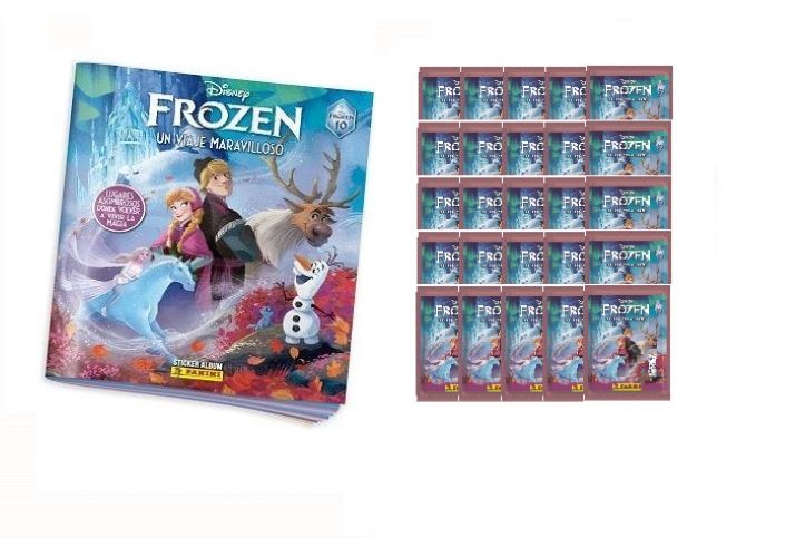 Frozen Un viaje maravilloso Álbum vacío con 25 sobres Frozen 10 aniversario Panini Disney
