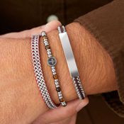 miniatura Pulsera hombre Yobek acero detalles 3