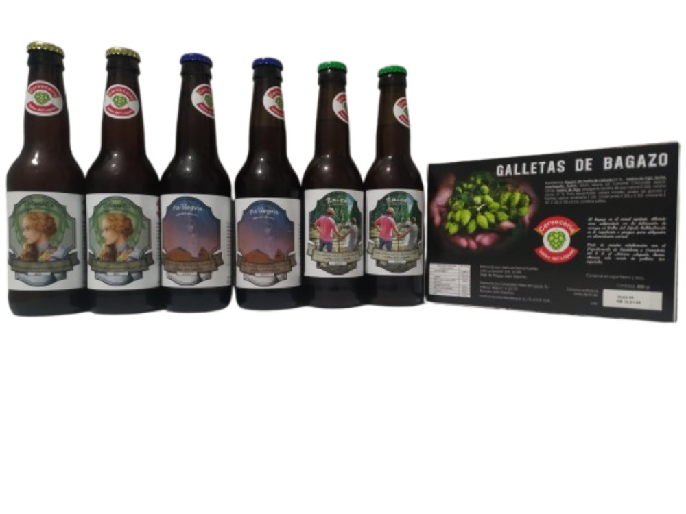 Cervezas Artesanas 2 Primeta + 2 Pa'llegra + 2 Raíces + 1 caja Galletas de bagazo 1