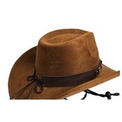 miniatura Sombrero Cowboy Western de Fieltro de lana para Hombre y Mujer - Color Marrón