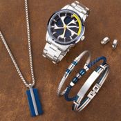 miniatura Pulsera hombre Uom acero detalles 3