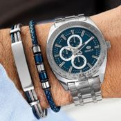 miniatura Pulsera hombre Uom acero detalles 2