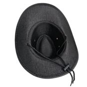 miniatura Sombrero Vaquero y Bandana Cowboy Western Negro Ajustable 58-59cm 7