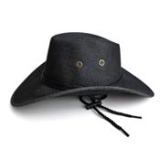 miniatura Sombrero Vaquero y Bandana Cowboy Western Negro Ajustable 58-59cm 4