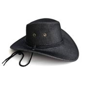miniatura Sombrero Vaquero Bandana y Cowboy Western Negro Ajustable 58-59cm 6