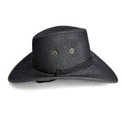 miniatura Sombrero Vaquero y Bandana Cowboy Western Negro Ajustable 58-59cm 5