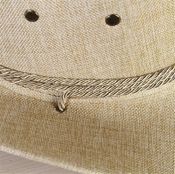 miniatura Sombrero Cowboy Western Gorro Vaquero cinta trenzada Beige 58-59cm 3