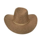 miniatura Sombrero Cowboy Western Gorro Vaquero cinta trenzada Beige 58-59cm 2