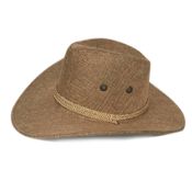 miniatura Sombrero Cowboy Western Gorro Vaquero cinta trenzada Beige 58-59cm 7