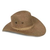 miniatura Sombrero Cowboy Western Gorro Vaquero cinta trenzada Beige 58-59cm 5