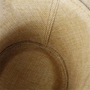 miniatura Sombrero Cowboy Western Gorro Vaquero cinta trenzada Beige 58-59cm 4