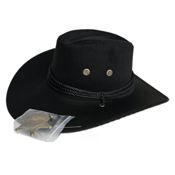 miniatura Sombrero Vaquero Cowboy con Estrella Sheriff Western para Adulto Unisex Negro