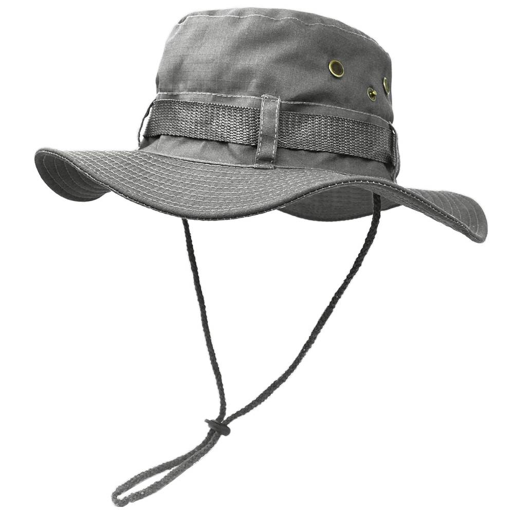 Sombrero de Pescador Gorro Deportivo de ala ancha Talla única Ajustable Gris