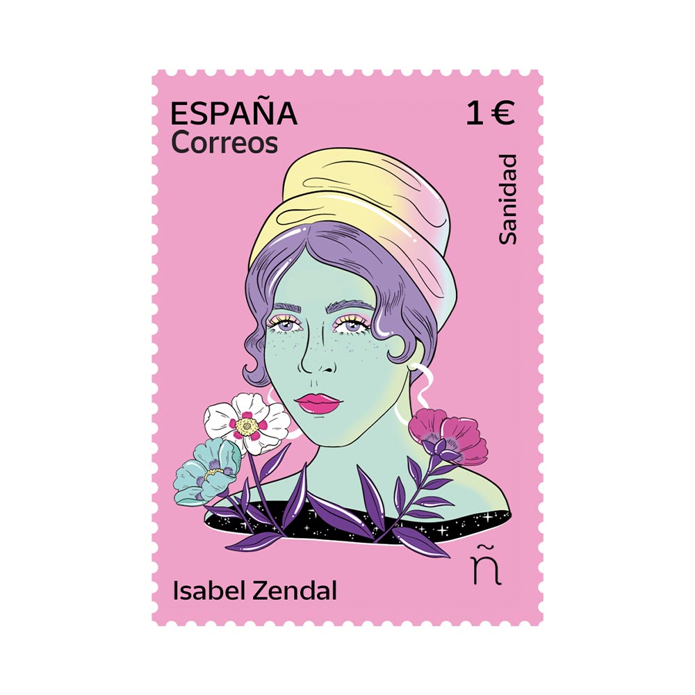 Sello Isabel Zendal colección 8M Correos
