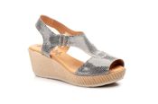 miniatura Sandalias Mujer Piel Negro Blanco Tallas 36 a la 41