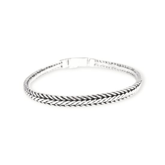 Pulsera hombre Hades de plata