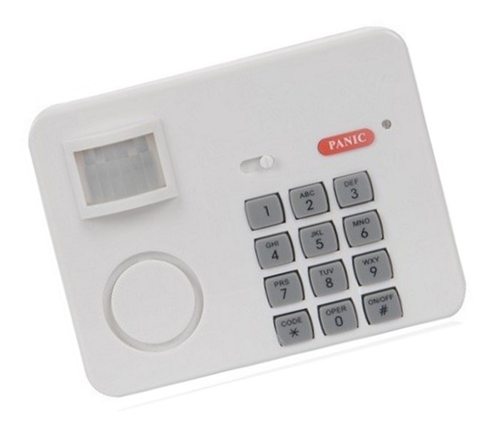 Alarma portátil PIN con botón de pánico