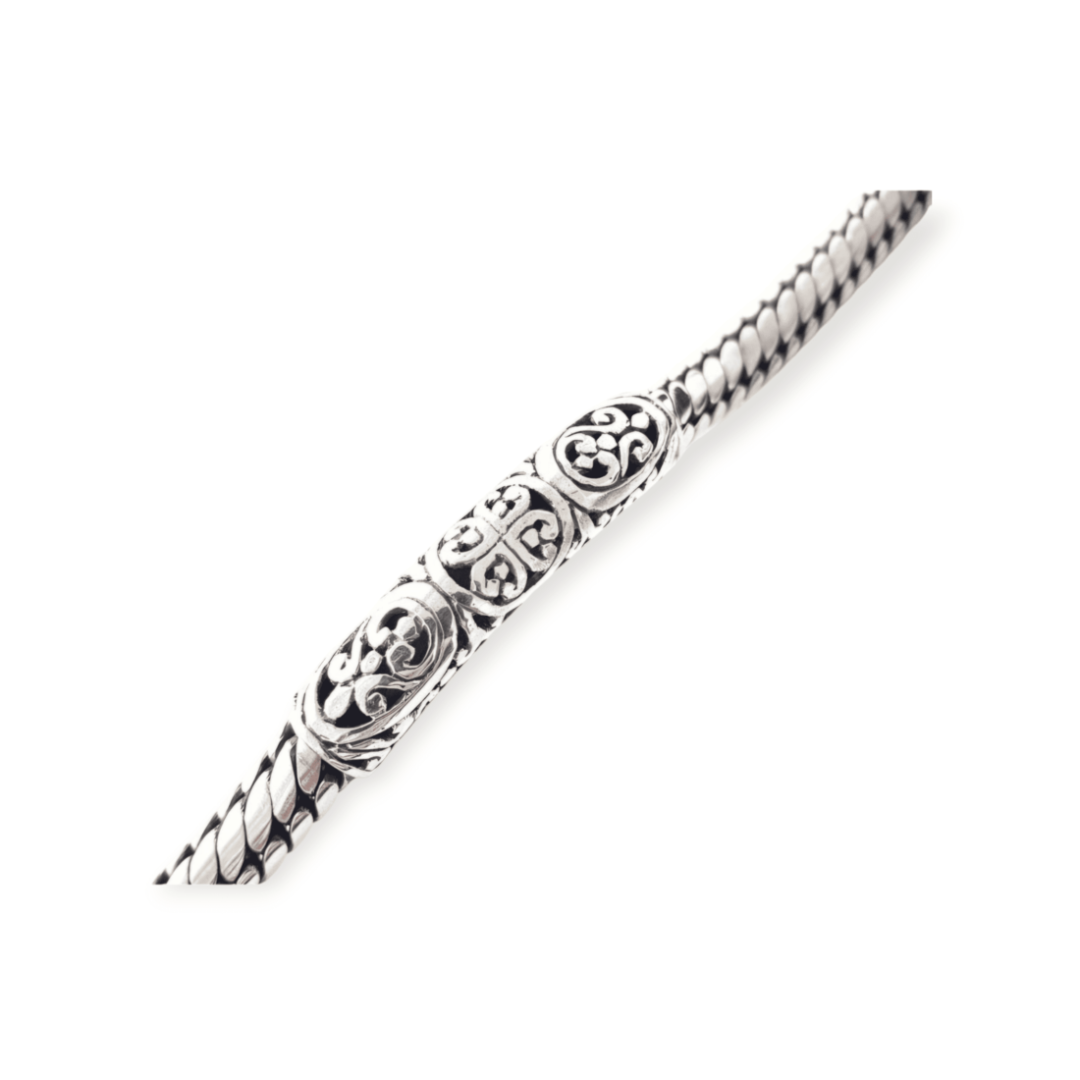 Pulsera hombre Ares de plata 1