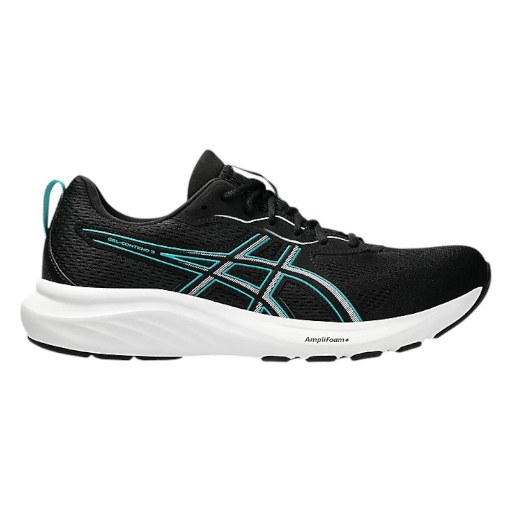 Imagen ZAPATILLAS ASICS GEL CONTEND 9 NEGRO WAVE TEAL 1011B881-004 RUNNING HOMBRE