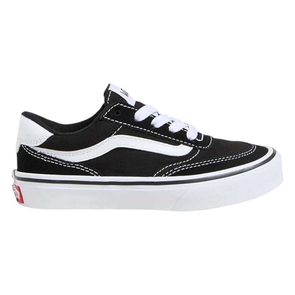 Imagen ZAPATILLAS VANS BROOKLYN LS SUEDE CANVAS NEGRO BLANCAS VN000D82BA21 CASUAL NIÑO NIÑA