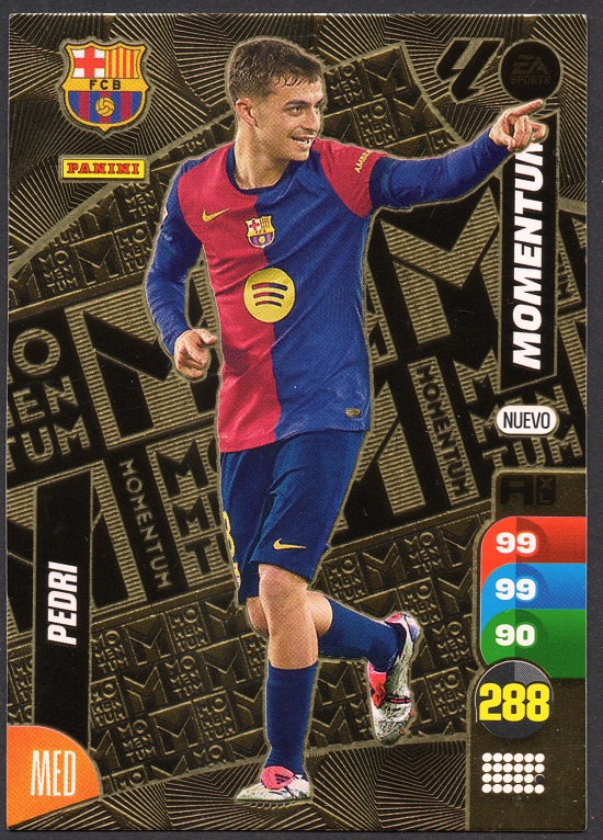 Momentum Nuevo Pedri -  FC Barcelona cromo Adrenalyn XL 2024 2025 La liga 24/25 Actualización