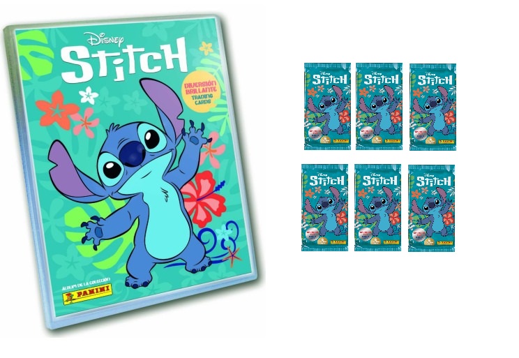 Stitch Archivador vacío + 6 sobres 2025 Lilo y Stitch Disney Panini
