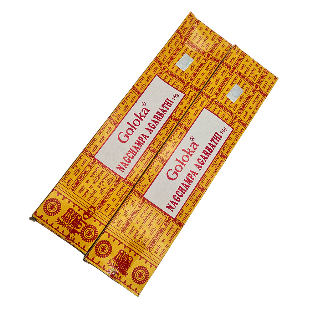 Pack de 2 Inciensos Nag Champa Goloka 16g c/u 1