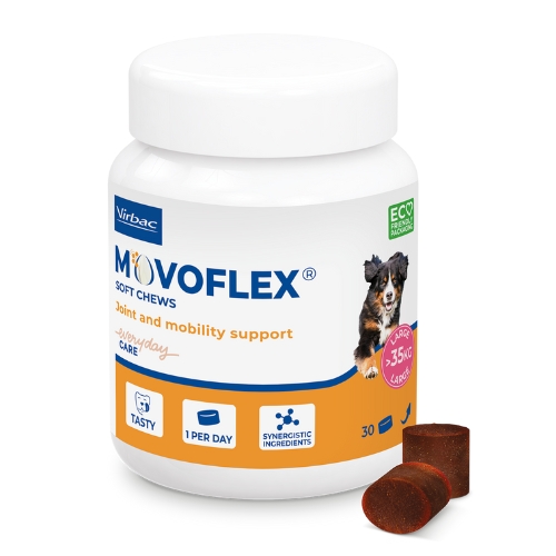 Virbac Movoflex Soft Chews para Perros Grandes L con más de 35 Kg 30 Comprimidos