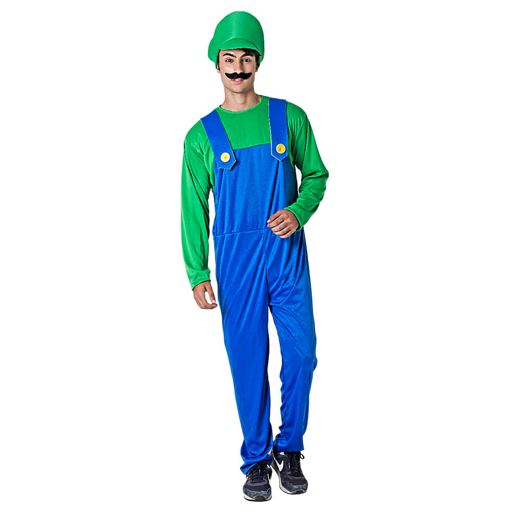 Disfraz de Fontanero Verde Adulto 1