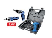 miniatura Atornillador Recargable 44 accesorios 3,6V 2