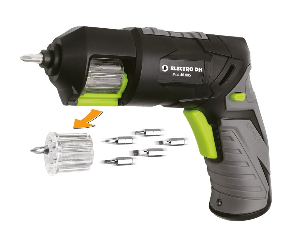 Atornilladora recargable 3.6V con puntas