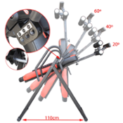 miniatura Tabla de inversión plegable Yatek Deluxe, soporta hasta 150kg con masajeador