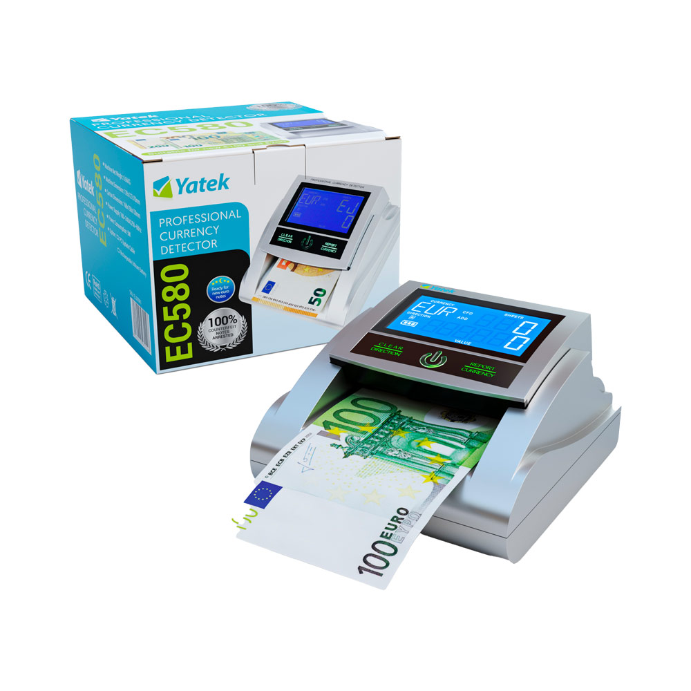Detector de billetes falsos Yatek EC580
