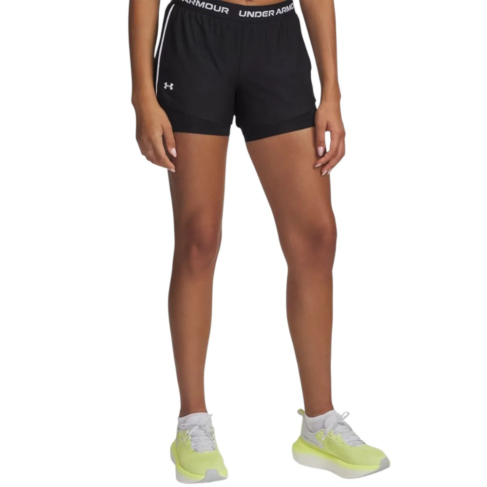 Imagen SHORT UNDER ARMOUR TECH PLAY UP 2EN1 NEGRO 1389895-001 PANTALON CORTO MUJER