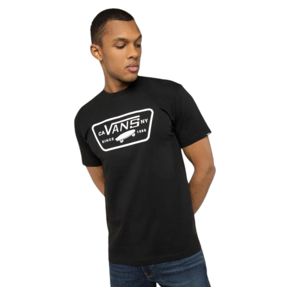 Imagen CAMISETA VANS FULL PATCH NEGRO BLANCAS VN000QN8Y281 T SHIRT HOMBRE