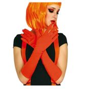 miniatura Guantes Largos color Neón Naranja 2