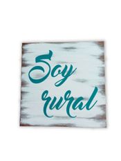 miniatura Cartel de madera "Soy rural"
