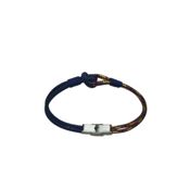 miniatura Dúo pulsera y llavero cabo náutico 2,8 mm azul España 7