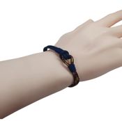 miniatura Dúo pulsera y llavero cabo náutico 2,8 mm azul España 4