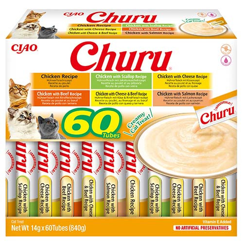 Churu Cat Variedades de Pollo 60 Unidades
