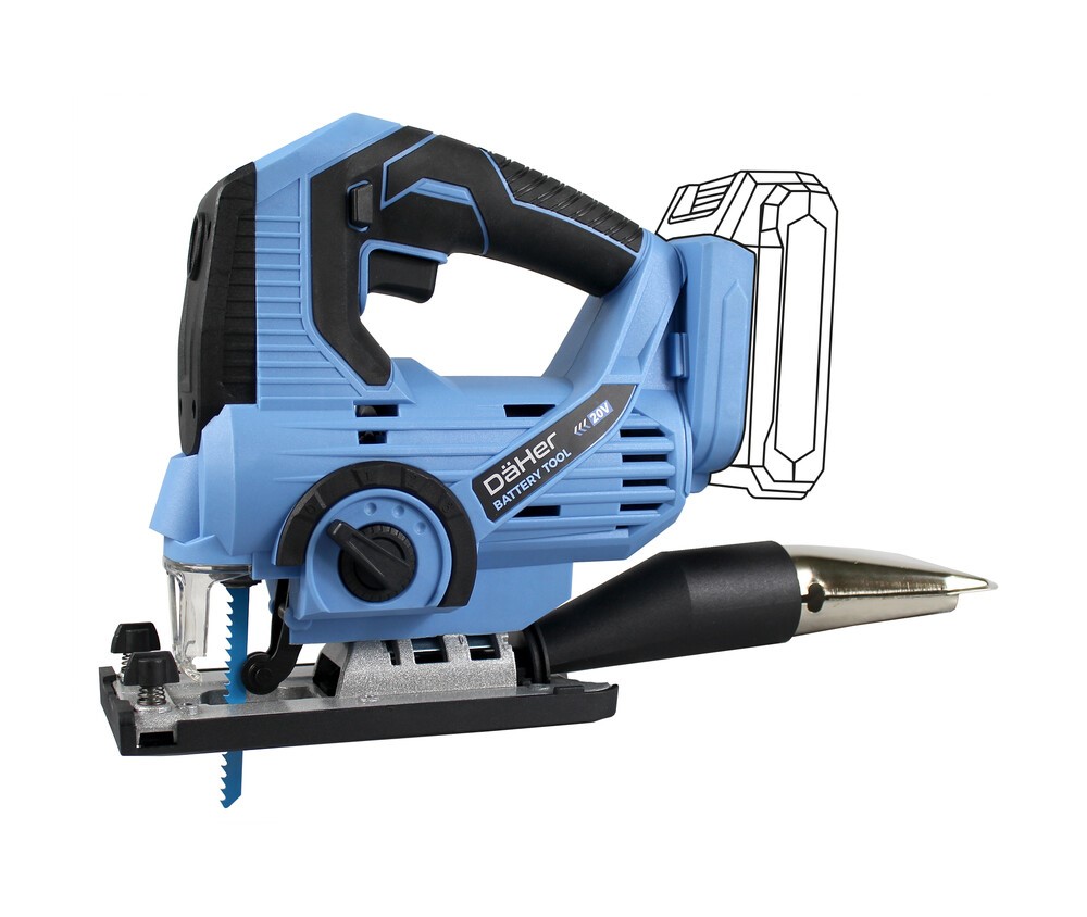 Sierra caladora corte con batería 20V 4A y cargador