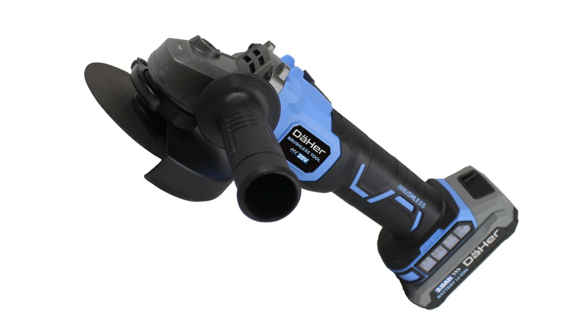 Amoladora Brushless 20V con batería 4A y cargador 1