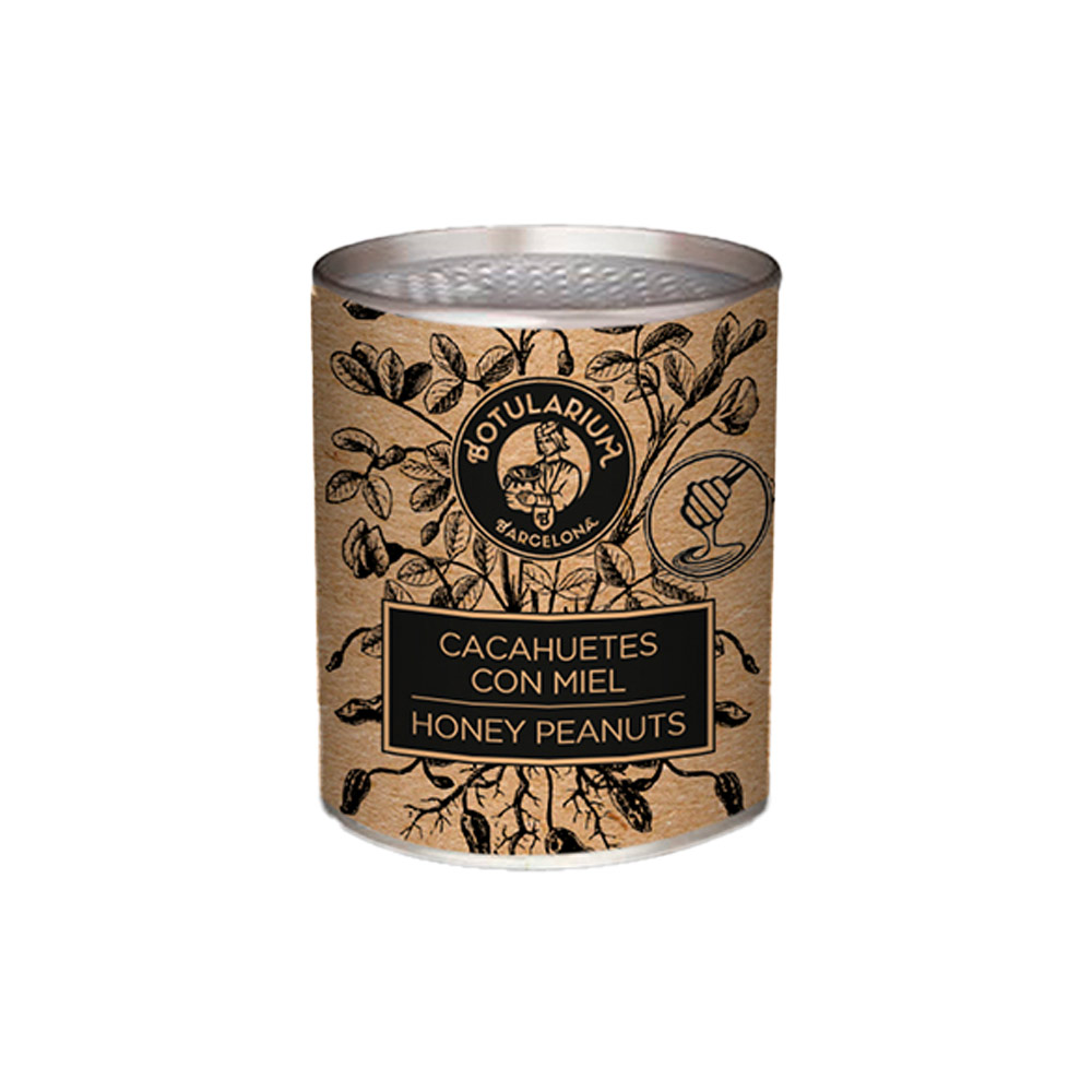 Cacahuete salado miel Botularium - Pack de 10 latitas minibar
