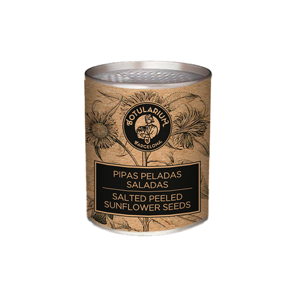Pipas peladas saladas Botularium - Pack de 10 latitas minibar
