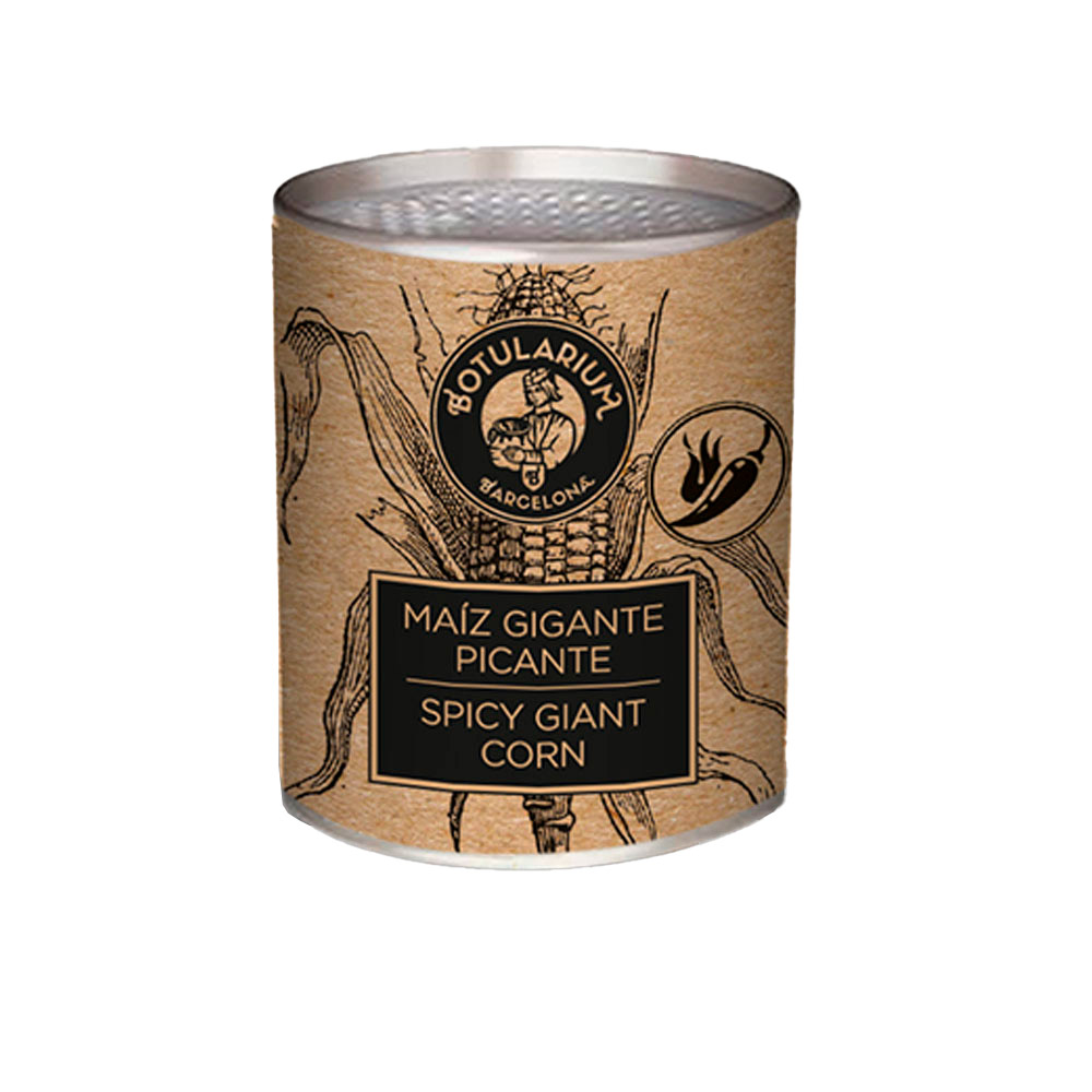 Maíz gigante picante. Pack de 10 latitas minibar | Botularium | Correos Market