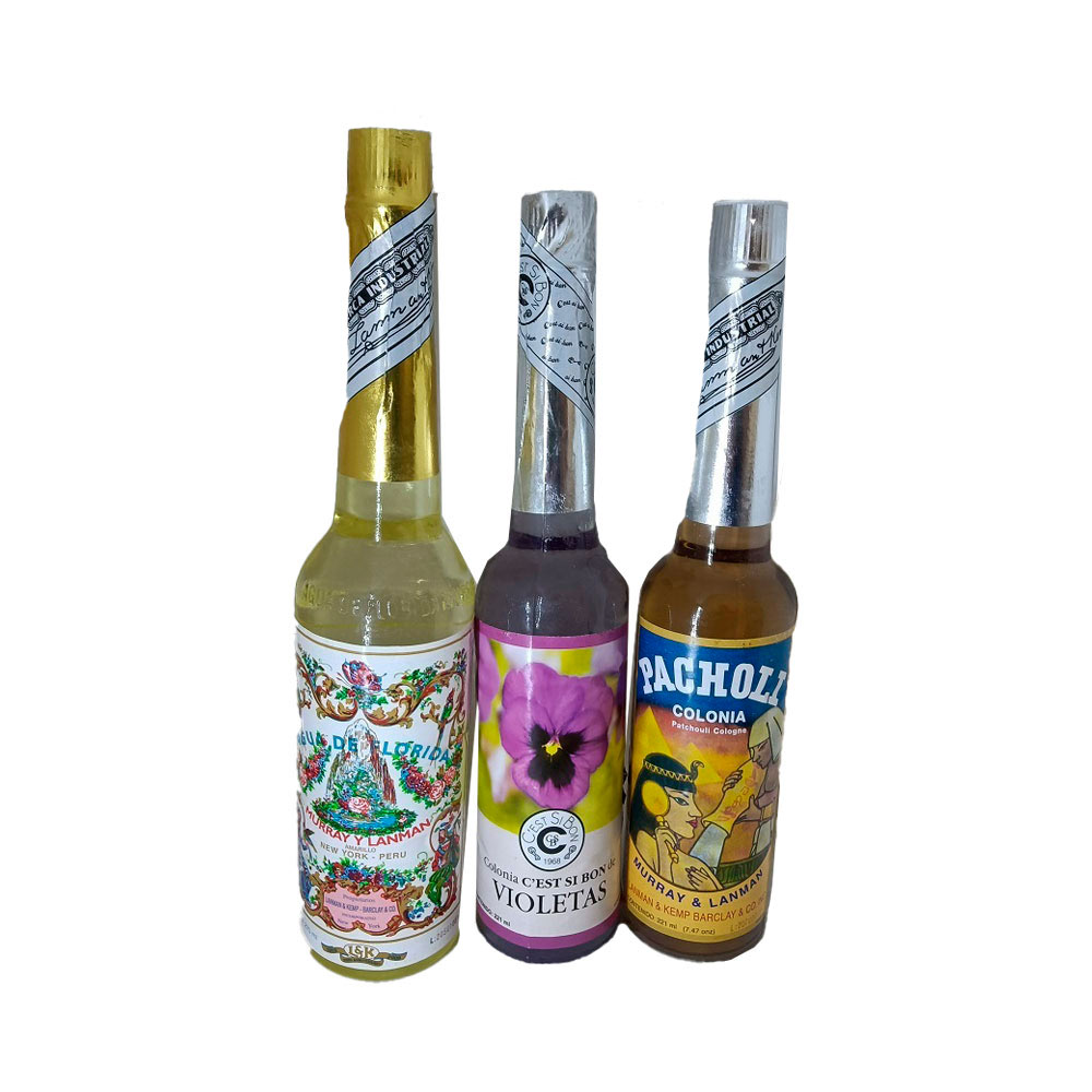 Agua Florida Original & Pachuli & Violetas - Lote 3 x 270 ml