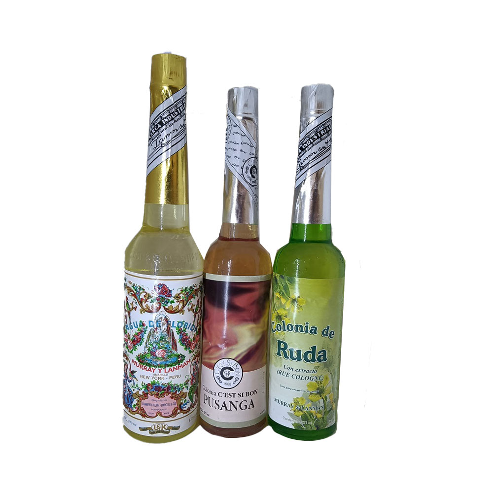 Agua Florida 270 ml, Ruda 221 ml y Pusanga 221 ml